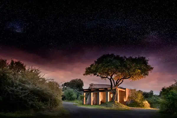 Night view of the Angama Mara resort