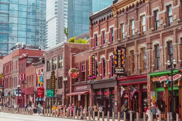 View of main street in Nashville 