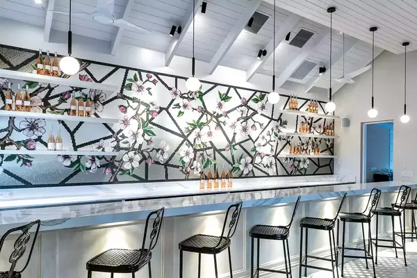 Bar at Grace Cottage at the Point Grace Resort in the Turks & Caicos