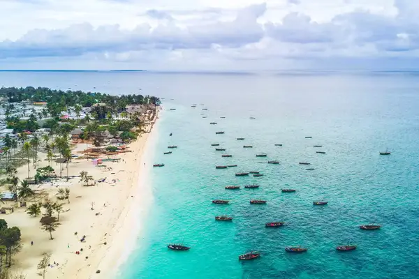 Aerial view of Nungwi, Zanzibar