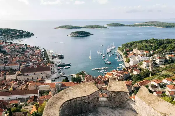 Harbor of Hvar, Croatia