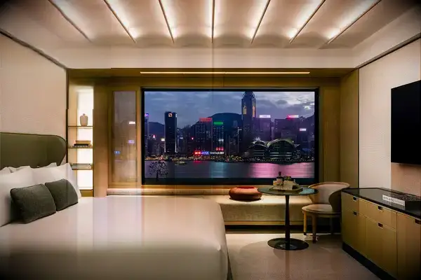A guest room at the Regent Hong Kong.