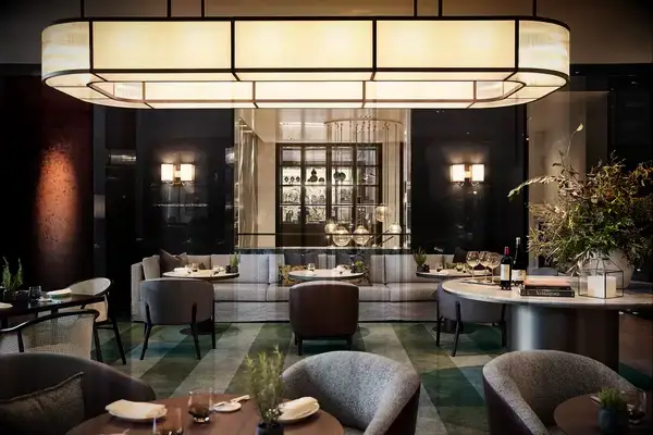 Bar and lounge at the Rosewood Villa Magna hotel in Madrid