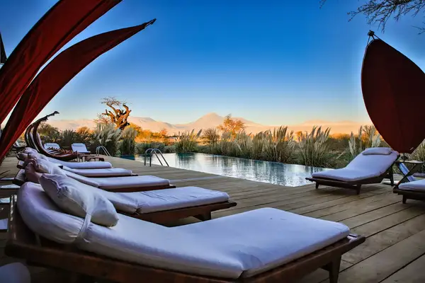 The pool at Tierra Atacama.