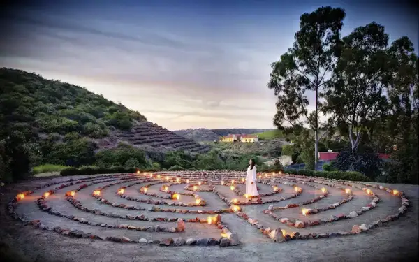 Cal-a-Vie Health Spa labyrinth